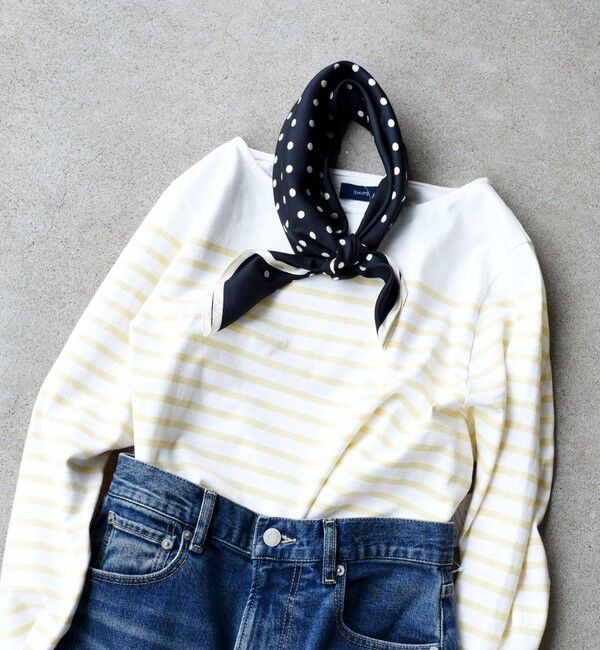 SHIPS for women「ドットシルクスカーフ 65&times;65」|バンダナ・スカーフ|