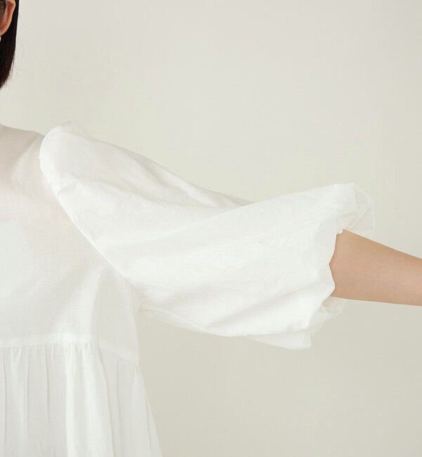 quaranciel「quaranciel:〈手洗い可能〉ボイル パフスリーブ ティアード ブラウス」|シャツ・ブラウス|