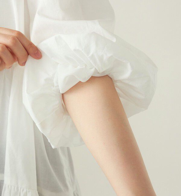 quaranciel「quaranciel:〈手洗い可能〉ボイル パフスリーブ ティアード ブラウス」|シャツ・ブラウス|