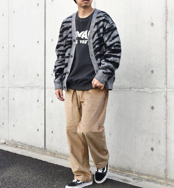 SHIPS any「SHIPS any: シャギー パターン ユニセックス ニット カーディガン 23AW◇」|カーディガン|