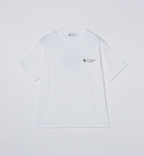 SHIPS「City Ambient Products: スタンダード ロゴ プリント Tシャツ」|Tシャツ・カットソー|