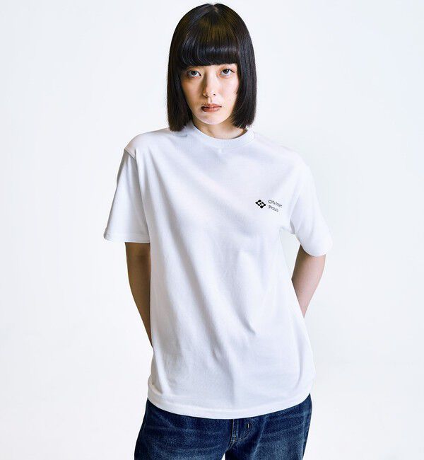 SHIPS「City Ambient Products: スタンダード ロゴ プリント Tシャツ」|Tシャツ・カットソー|