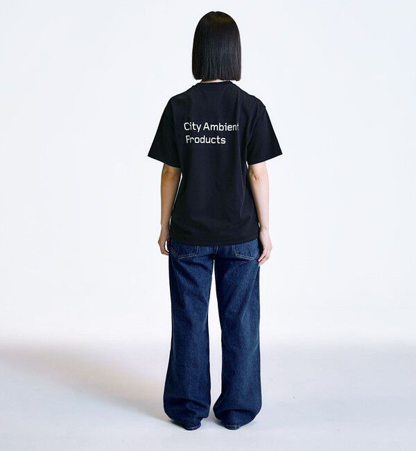 SHIPS「City Ambient Products: スタンダード ロゴ プリント Tシャツ」|Tシャツ・カットソー|