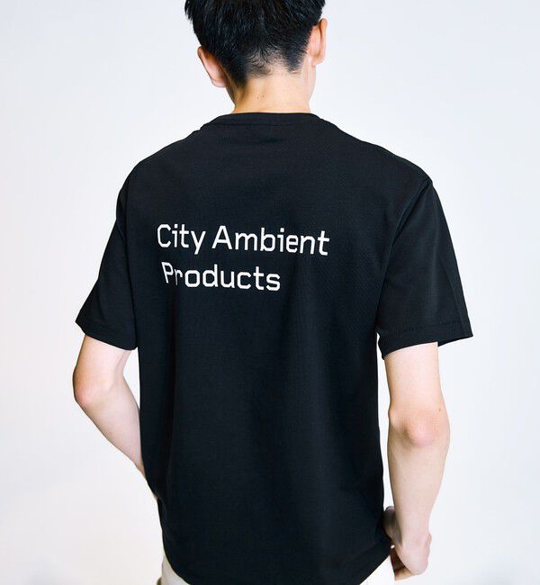 SHIPS「City Ambient Products: スタンダード ロゴ プリント Tシャツ」|Tシャツ・カットソー|