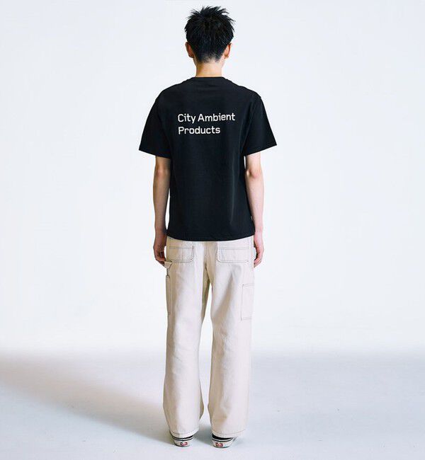 SHIPS「City Ambient Products: スタンダード ロゴ プリント Tシャツ」|Tシャツ・カットソー|