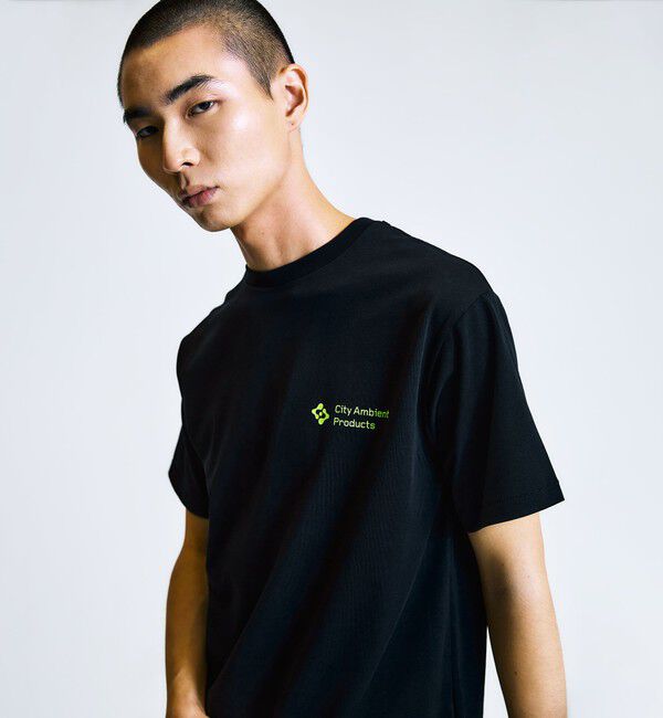 SHIPS「City Ambient Products: スタンダード ロゴ プリント Tシャツ」|Tシャツ・カットソー|