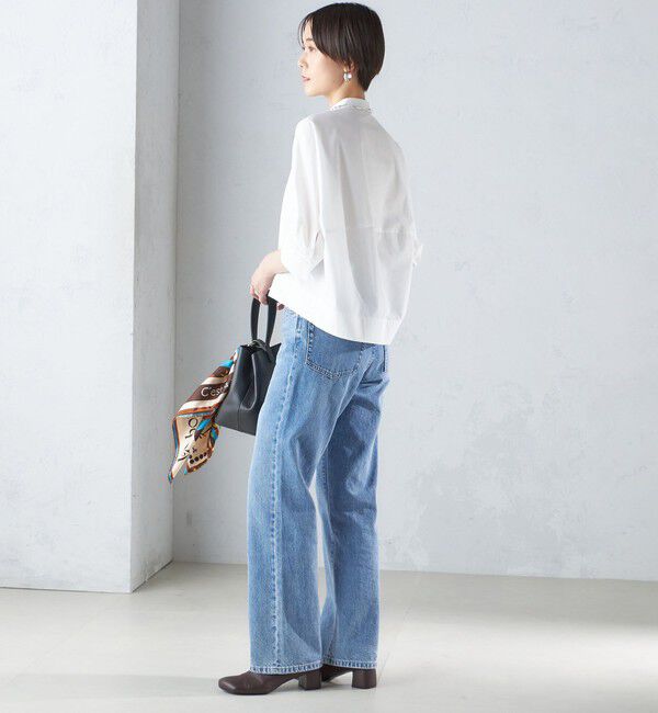 SHIPS for women「〈手洗い可能〉コットン ポリエステル ピンタック 羽織 ブラウス」|シャツ・ブラウス|