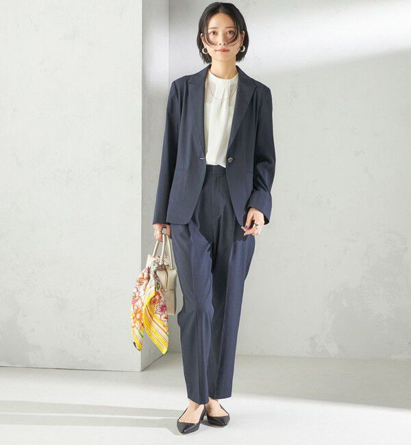 SHIPS for women「〈手洗い可能〉FUNCTIONAL テーパード パンツ（セットアップ対応）」|その他|