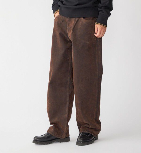 SHIPS「SHIPS: フロッキー ワイド デニム パンツ」|デニム|