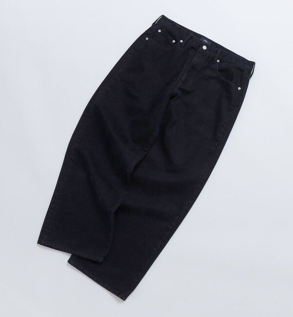 SHIPS「SHIPS: フロッキー ワイド デニム パンツ」|デニム|