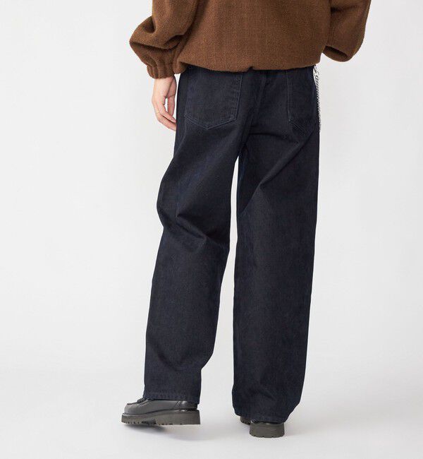 SHIPS「SHIPS: フロッキー ワイド デニム パンツ」|デニム|