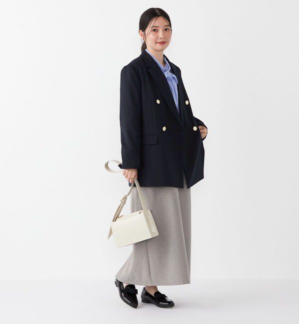 SHIPS Colors 「SHIPS Colors:〈手洗い可能〉シャーク フリンジ ジャンパー ワンピース◇」|ジャンパースカート|