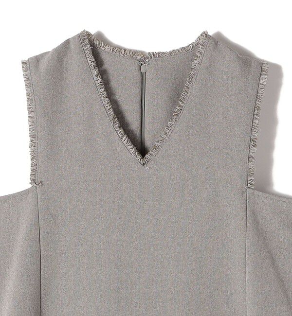 SHIPS Colors 「SHIPS Colors:〈手洗い可能〉シャーク フリンジ ジャンパー ワンピース◇」|ジャンパースカート|