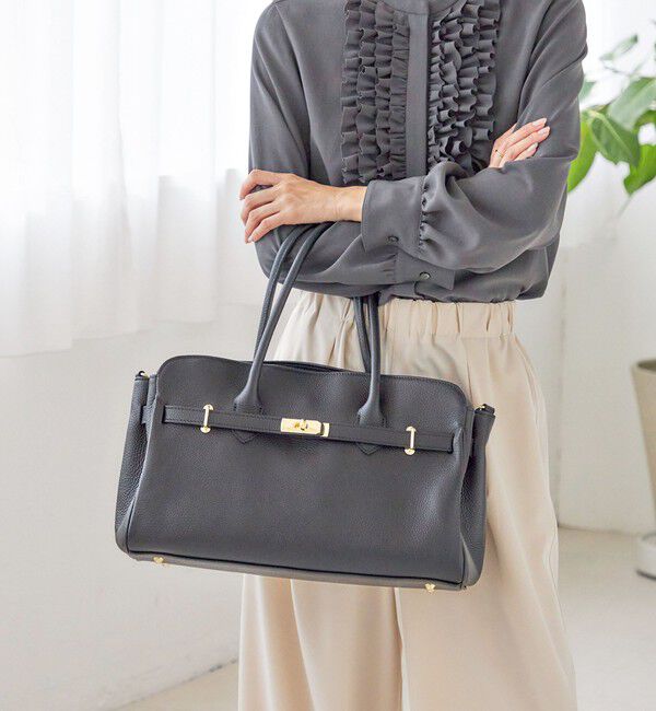 SHIPS for women「【SHIPS別注】MILOS: 金具付き ベルト トート M」|トートバッグ|