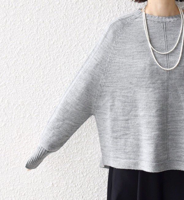 SHIPS for women「【WEB限定】〈手洗い可能〉ホールガーメント ドルマン ニット」|ニット・セーター|