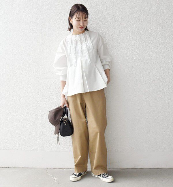 SHIPS any「《一部追加予約》SHIPS any:〈洗濯機可能〉チノ ハイウエスト セミワイド パンツ」|チノ|