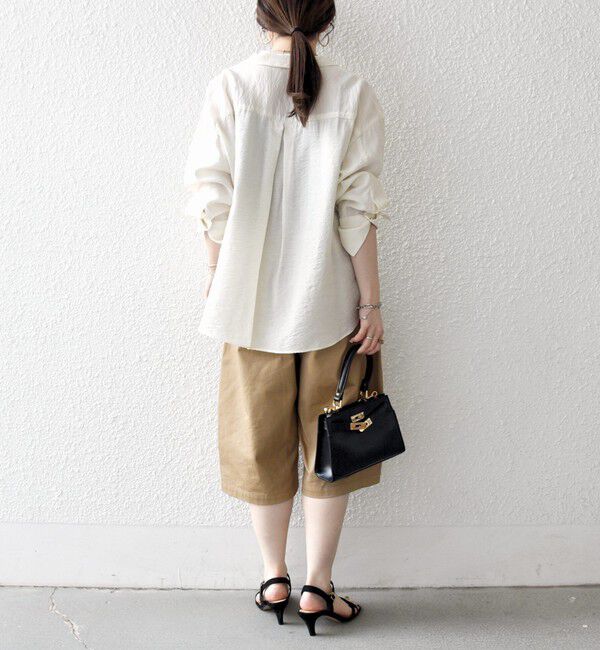 SHIPS any「《追加予約》SHIPS any:〈手洗い可能〉オープン カラー ポケット シャツ」|シャツ・ブラウス|