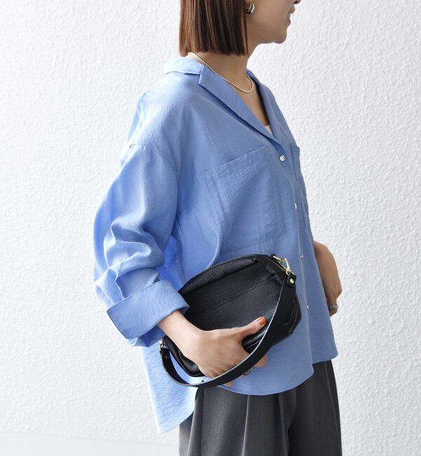 SHIPS any「《追加予約》SHIPS any:〈手洗い可能〉オープン カラー ポケット シャツ」|シャツ・ブラウス|