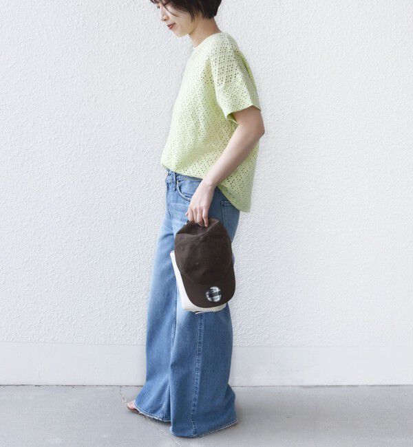 SHIPS for women「〈手洗い可能〉アイレット ショート スリーブ プルオーバー」|Tシャツ・カットソー|