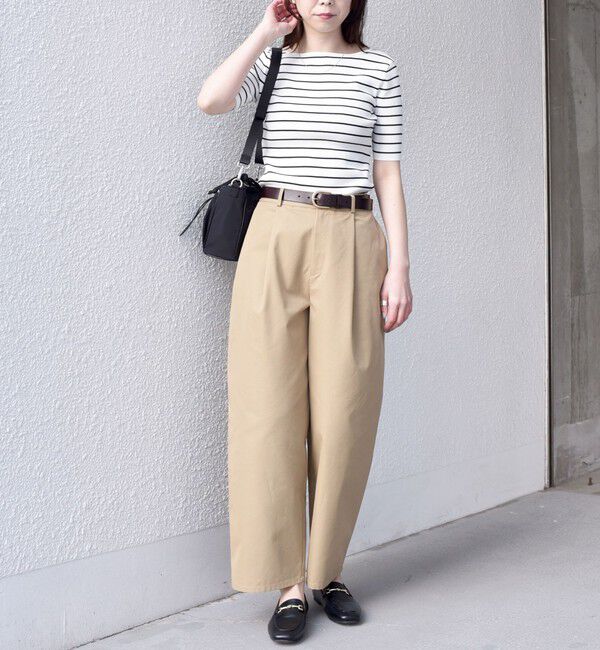 SHIPS Colors 「《予約》SHIPS Colors:〈手洗い可能〉リブ 5分袖 ニット◆」|ニット・セーター|