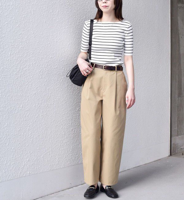 SHIPS Colors 「《予約》SHIPS Colors:〈手洗い可能〉リブ 5分袖 ニット◆」|ニット・セーター|