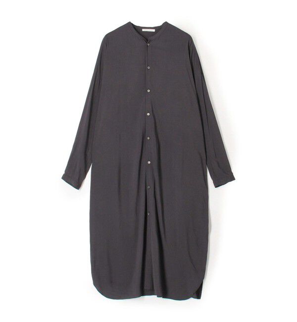GALERIE VIE「ウォッシャブルレーヨン シャツワンピース」|ワンピース|17 チャコールグレー