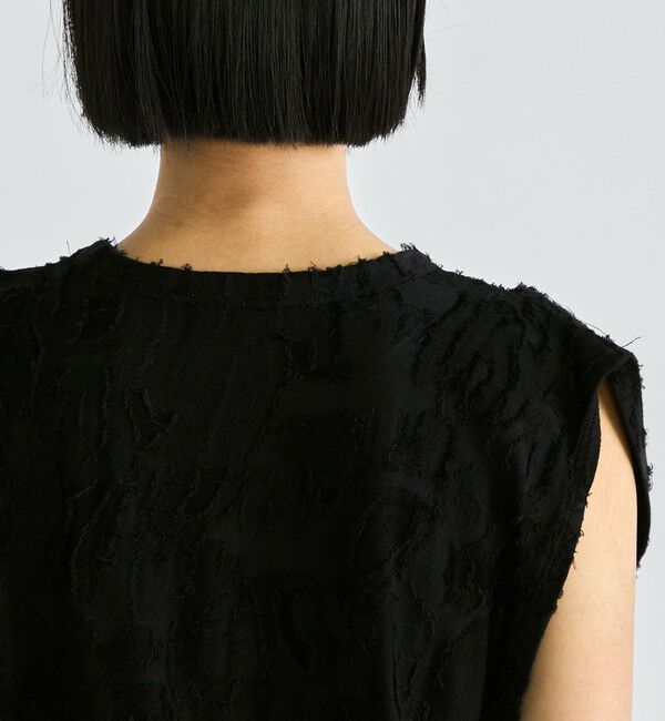 Edition「バックカットジャカード ノースリーブトップス」|タンクトップ|