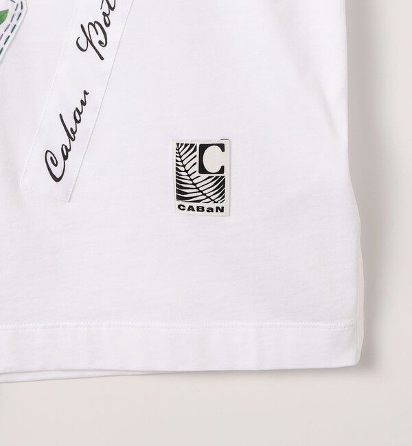 CABaN「CABaN スビンコットン FLOWERSモチーフTシャツ 」|Tシャツ・カットソー|