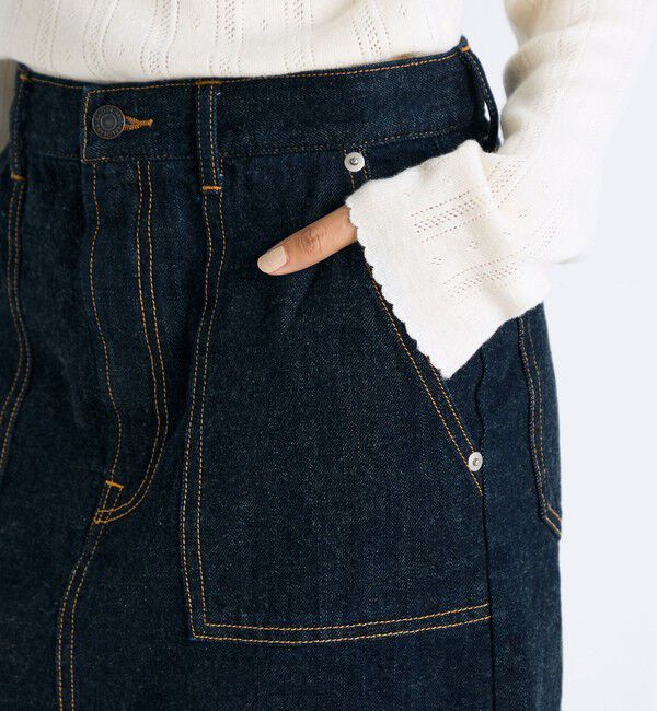 Edition「ワンウオッシュ エッセンシャルデニム スカート」|スカート|