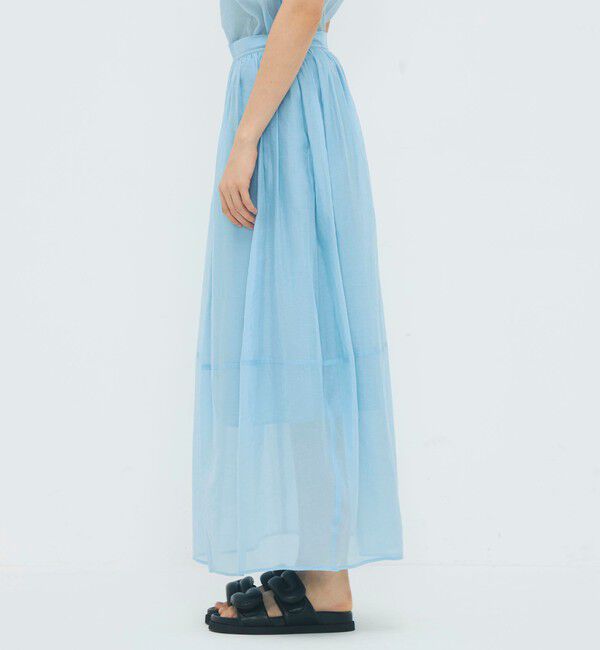 CABaN「コットンシルクオーガンジー ロングスカート」|スカート|