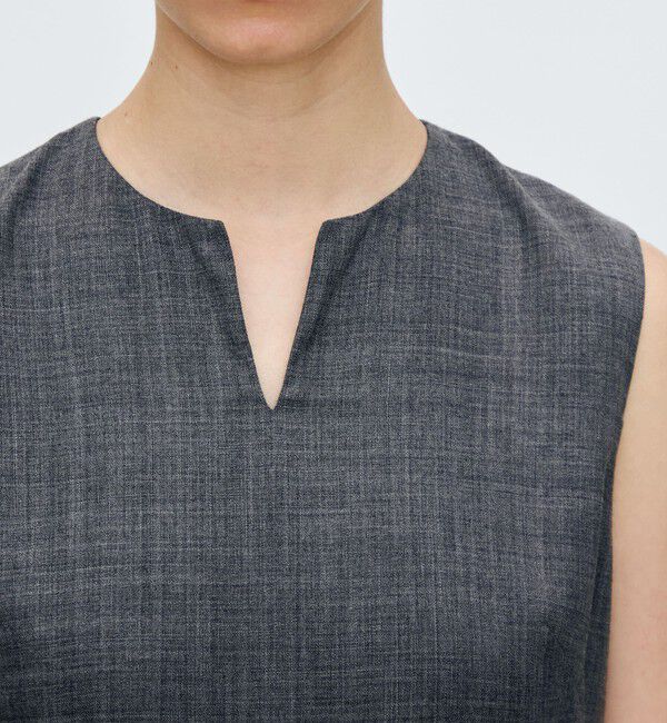 TOMORROWLAND collection「クリアーボイル キーネックワンピース」|ワンピース|