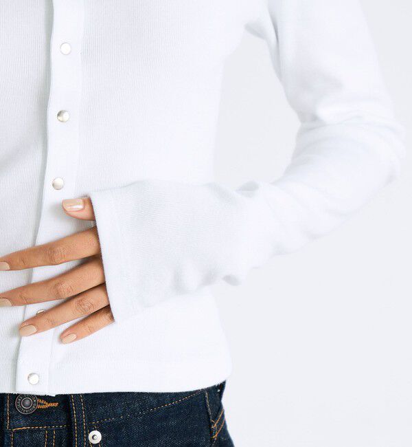 Edition「コットンモダールフライス カーディガン」|カーディガン|