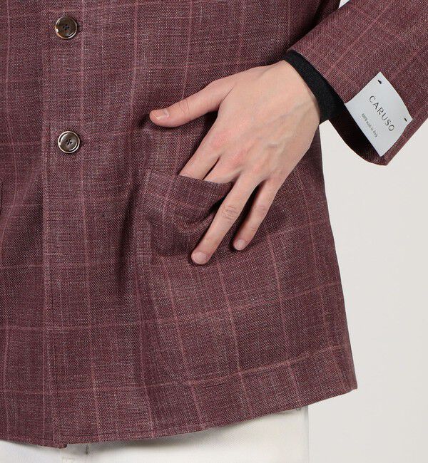 TOMORROWLAND BUYING WEAR「【別注】CARUSO ウールシルクリネン フォレスティエールジャケット」|ノーカラージャケット|