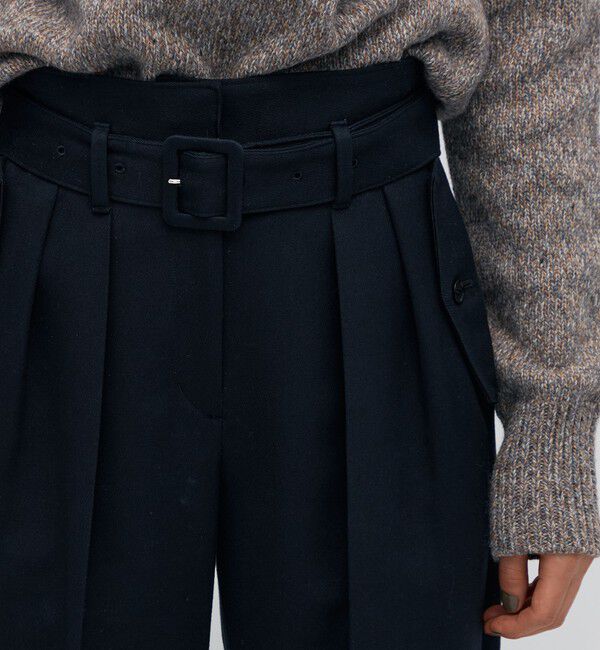 BACCA「コットンウールトリコチン ベルテッドテーパードパンツ」|その他|
