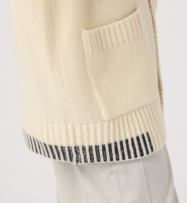 GALERIE VIE「パーシャルストライプ Vネックカーディガン」|カーディガン|