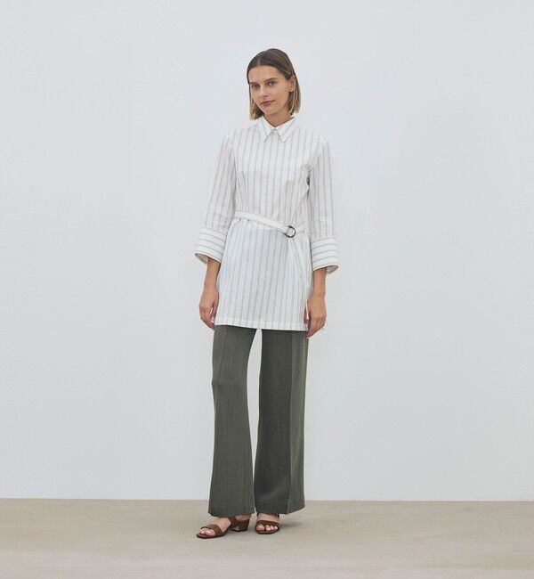 DES PRES「コンパクトコットン ウィングカラーチュニックブラウス」|ワンピース|