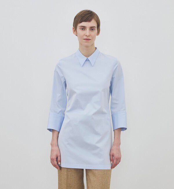 DES PRES「コンパクトコットン ウィングカラーチュニックブラウス」|ワンピース|