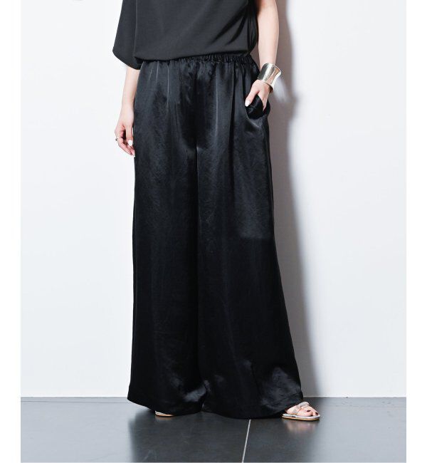  「SATIN EASY パンツ」|その他|ブラック