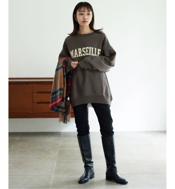 SLOBE IENA「《WEB限定/追加2》MARSEILLE ロゴスウェット」|スウェット・ジャージ|