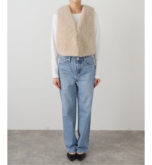 IENA LA BOUCLE「IENA LA BOUCLE カシミヤファーベスト」|ダウンベスト・ベスト|