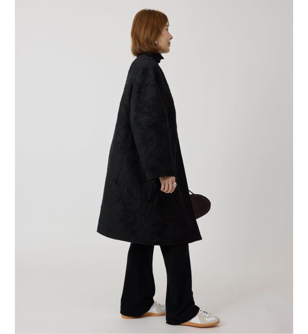 VERMEIL par iena「manipuri マニプリ ジャガード スナップダーツコート  0153413001」|ノーカラーコート|