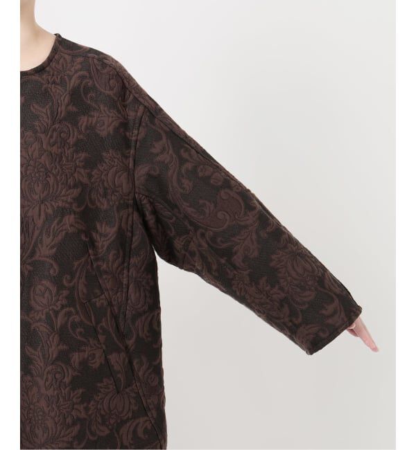 VERMEIL par iena「manipuri マニプリ ジャガード スナップダーツコート  0153413001」|ノーカラーコート|