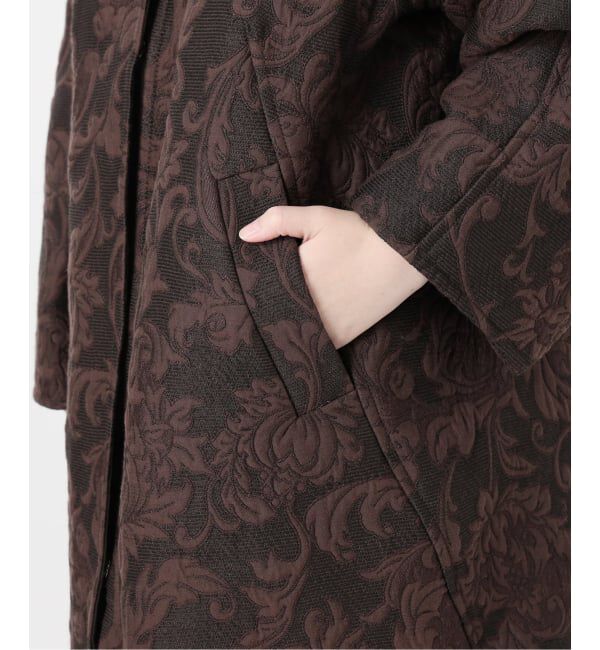 VERMEIL par iena「manipuri マニプリ ジャガード スナップダーツコート  0153413001」|ノーカラーコート|
