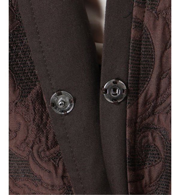 VERMEIL par iena「manipuri マニプリ ジャガード スナップダーツコート  0153413001」|ノーカラーコート|