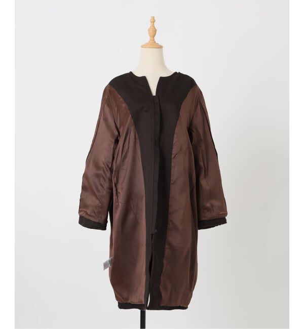 VERMEIL par iena「manipuri マニプリ ジャガード スナップダーツコート  0153413001」|ノーカラーコート|