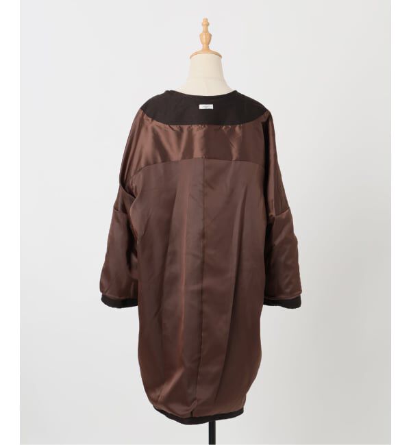 VERMEIL par iena「manipuri マニプリ ジャガード スナップダーツコート  0153413001」|ノーカラーコート|