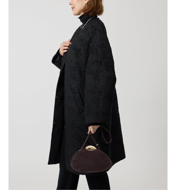 VERMEIL par iena「manipuri マニプリ ジャガード スナップダーツコート  0153413001」|ノーカラーコート|