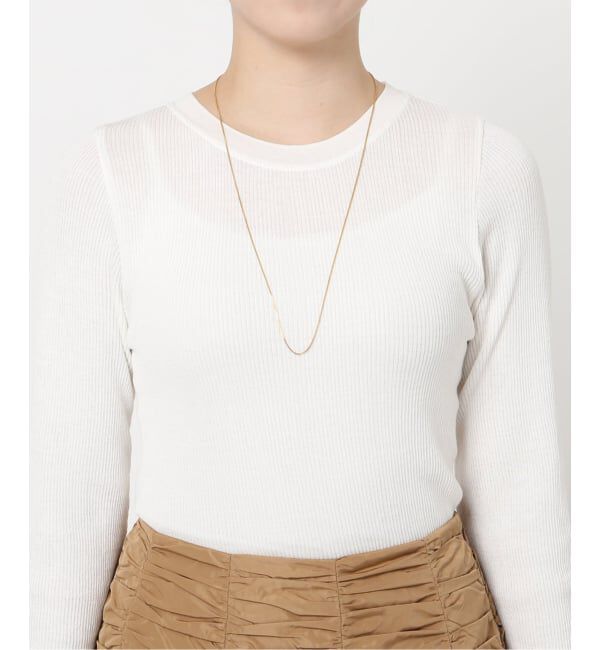 IENA「《追加3》SASKIA DIEZ/サスキア ディツ FINE NL FRINGE CUBIC ネックレス」|ネックレス|