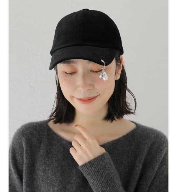 IENA「HEYEP/ヘイップ Velour  Pearl Cap キャップ HP13325」|キャップ・キャスケット|