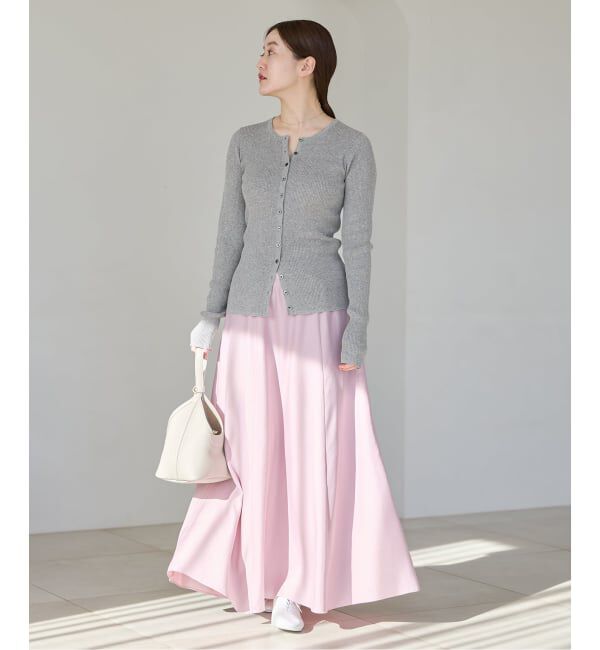 IENA「《WEB限定/追加予約》ハイゲージリブカーディガン」|カーディガン|